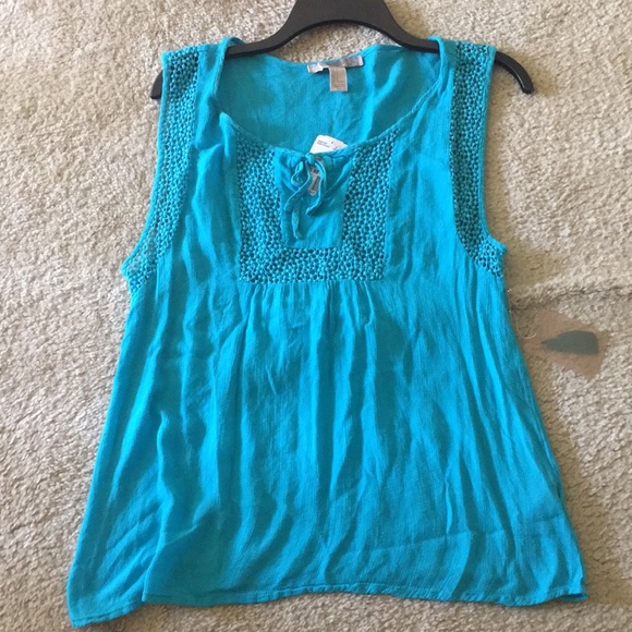 Turquoise summer top - Picture 2 of 2